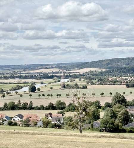 the Blut und boden landscape of the Weser river was the stage set for the mass rallies of the Nazi's farmers organization