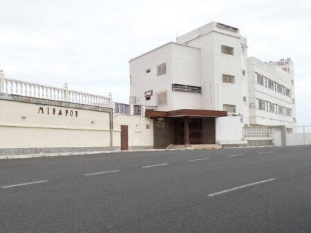 a 1960's hotel frozen in time overlooking güímar valley, not an urbex place but a preserved. modernist architectural icoon of the early mass tourisme